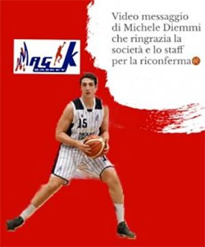Magik Parma : Prima riconferma per il roster della Serie D : Michele Diemmi