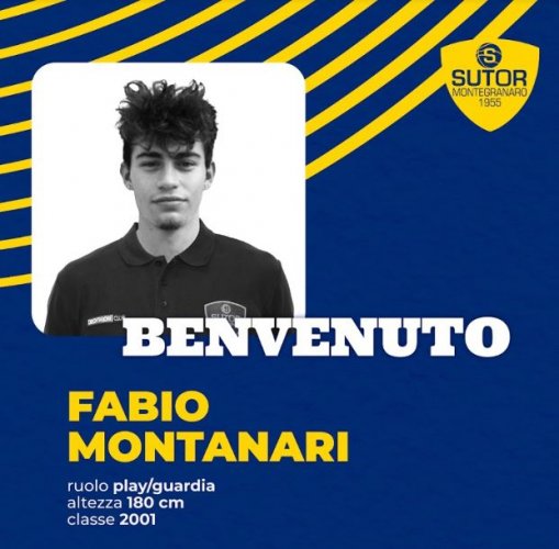 Arriva alla Sutor Montegranaro il play/guardia Fabio Montanari.