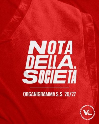 Ufficiale tutto l'Organigramma della Victoria Libertas Pesaro per la stagione 2026/2027