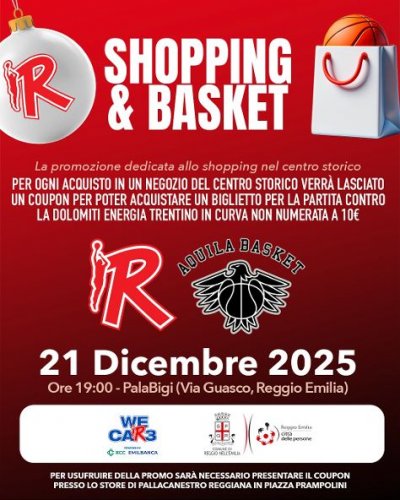 Pallacanestro Reggiana  -  La “Partita del Centro Storico”