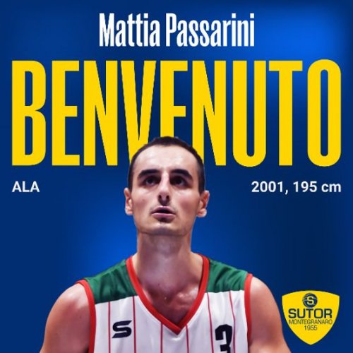 Diamo il benvenuto a Mattia Passarini, nuova ala della Sutor Basket Montegranaro