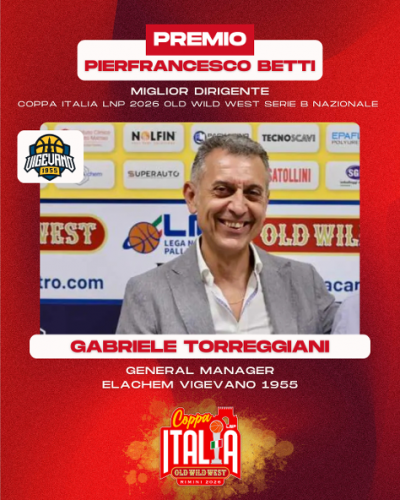 Media News Premio "Pierfrancesco Betti”, ottava edizione. In Serie B Nazionale vince Gabriele Torreggiani (ELAchem Vigevano 1955)