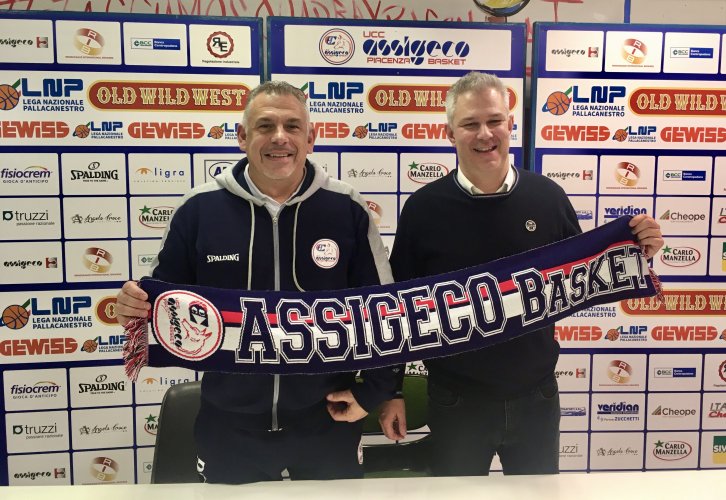 Assigeco Piacenza : Coach Martelossi si presenta: "Voglio essere un facilitatore per questi giocatori per aiutarli a esprimersi al meglio"