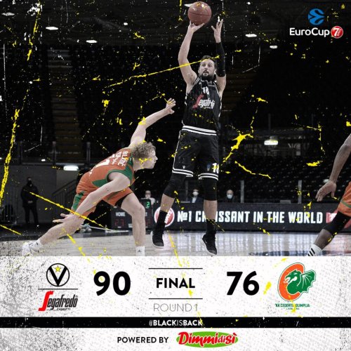 7DAYS EuroCup, TOP 16, 1° giornata: Virtus Segafredo Bologna vs Cedevita Olimpija Ljubljiana: 90 – 76