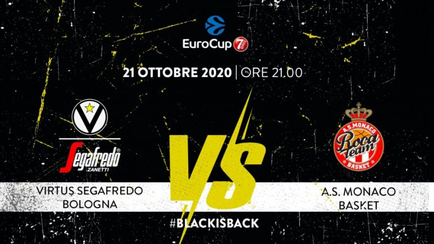 4° giornata, EuroCup 7DAYS: Virtus Segafredo Bologna vs AS Monaco