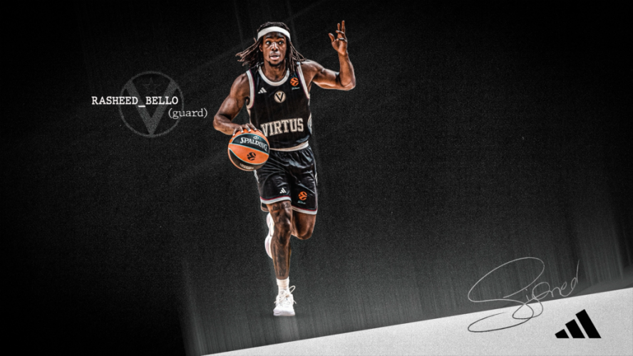 Rasheed Bello nuovo giocatore di Virtus Pallacanestro Bologna
