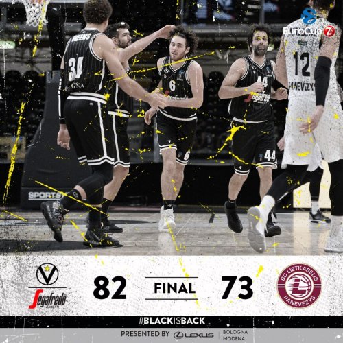 Virtus Segafredo Bologna vs Lietkabelis Panevezys: 82-73