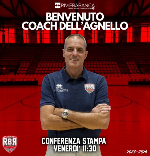 Sandro Dell&#8217;Agnello  il nuovo coach di Rivierabanca Rimini