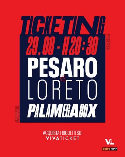 Info e prevendita biglietti amichevole CMT Orange Tools - Consultinvest Loreto Pesaro