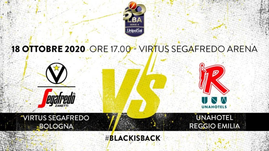 LBA, 4° giornata: Virtus Segafredo Bologna vs UNAHOTELS Reggio Emilia