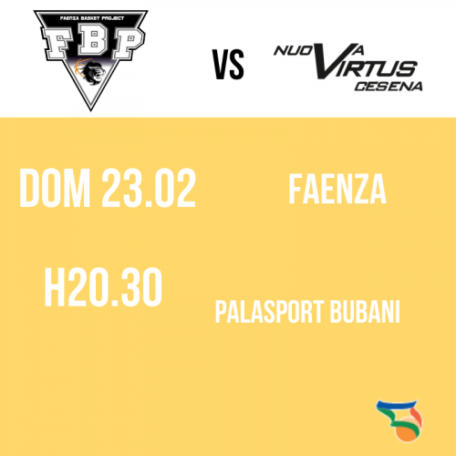 Sfida alla Capolista in terra Faentina per le Ragazze Serie C Nuova Virtus Cesena