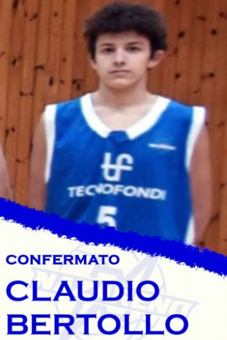 Polisportiva Nazareno Basket Carpi : Confermato il classe 2003 Claudio Bertollo !!!