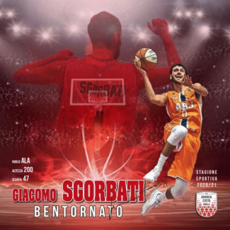 Andrea Costa Basket Imola : Ritorna Giacomo Sgorbati