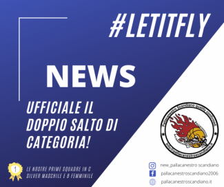 Pallacanestro Scandiano - Ufficiale l'ammissione ai campionati di C Silver maschile e B femminile