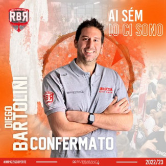 RivieraBanca Basket Rimini  - Diego Bartolini confermato fisioterapista per la prossima stagione!