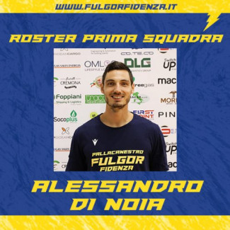 Fulgor Basket Fidenza 2014 : Alessandro Di Noia riconfermato