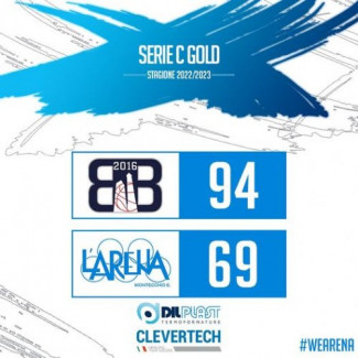 Bologna Basket 2016  - Pol.L'Arena Montecchio Dilplast Clevertech 94 - 69