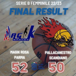 Magik Basket Rosa Parma  - Pallacanestro Scandiano 52-50