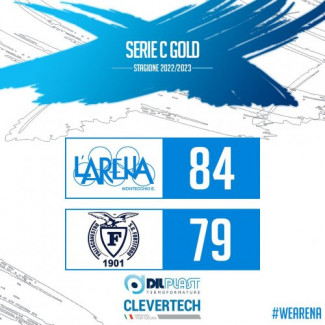 Pol. L'Arena Dilplast Clevertech  Montecchio  - SG Fortitudo Bologna  84 - 79