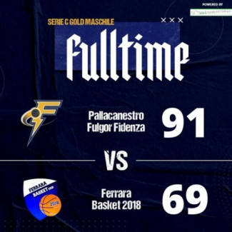 Foppiani Fulgor  Fidenza -  Ferrara Basket 2018   91 - 69