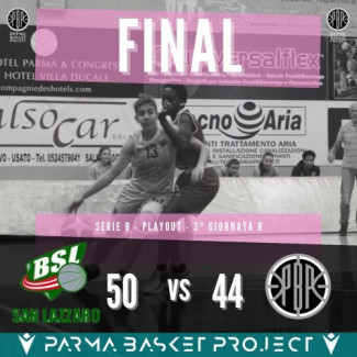 BSL San Lazzaro  50 Parma Basket Project 44 (18-5; 32-16; 43-35)
