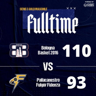 Bologna Basket 2016 - Foppiani Fulgor Fidenza  110 - 93