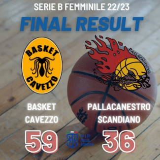Basket Cavezzo Wamgroup  - Pallacanestro Scandiano 59-36