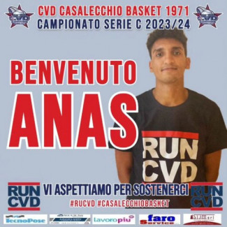 CVD Basket Club Casalecchio di Reno -  Benvenuto ad Anas Ramzani