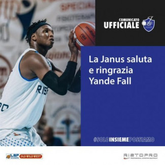 La  Ristopro Janus Basket Fabriano  saluta e ringrazia Yande Fall