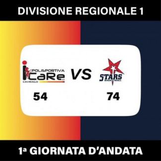 Polisportiva Icare Cavriago  &#8211;  Stars Basket Bologna  54 &#8211; 74