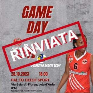 FBK Fiore Valdarda vs Puianello Basket Team Chemco Rinviata