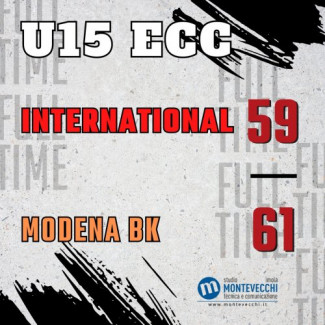 Under 15 Eccellenza : Studio Montevecchi International Basket Imola  &#8211; Modena Basket 59-61