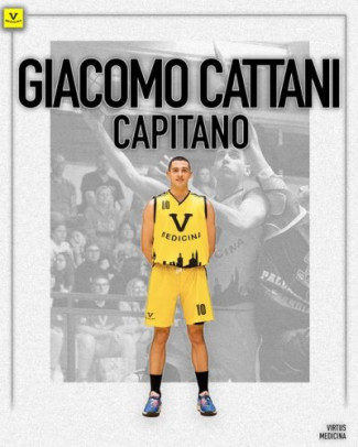 Giacomo Cattani  il nuovo capitano della Virtus Medicina impegnata nel campionato di C Unica 24/25.