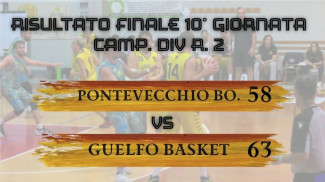 Polisportiva Pontevecchio Bologna - Guelfo Basket 58 - 63