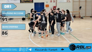 Assicurazioni Generali Dolphins Riccione - Bianconeriba Baricella  91 – 86