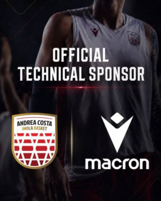 Macron nuovo sponsor tecnico dell'Andrea Costa Basket  Imola