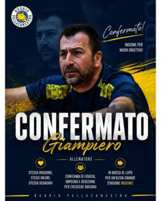 Pallacanestro Budrio - Giampiero Serio confermato