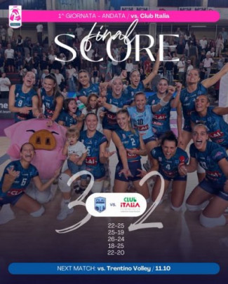 Clai Imola – Club Italia 3-2(22-25, 25-19, 26-24, 18-25, 22-20)