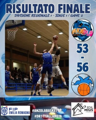 Edil Mius Anzola Basket – Basket Jolly Reggio Emilia  53-56