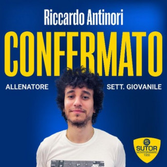 Riccardo Antinori confermato come Allenatore del Settore Giovanile della Sutor