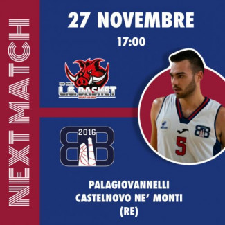 Il Bologna Basket 2016 incontra a Castelnovo Monti la  LG Competition