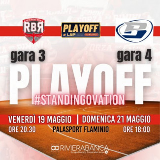 RivieraBanca Basket Rimini   - Rinviate causa maltempo gara 3 e gara 4.