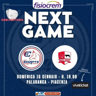 UCC Assigeco Piacenza vs Bakery Piacenza domenica prossima 16 Gennaio 2022 palla a due alle 18
