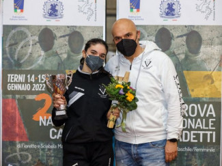Virtus Scherma : Giada Likaj 7 nella Seconda Prova Nazionale Cadette