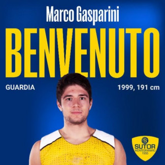 Diamo il benvenuto a Marco Gasparini, guardia della Sutor Basket Montegranaro