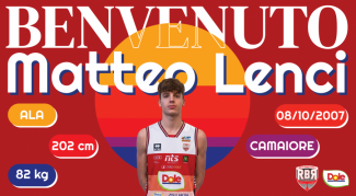 Un giovane talento nel roster della Dole Rimini : Matteo Lenci � biancorosso