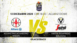 LBA, 11 giornata: Allianz Pallacanestro Trieste vs Virtus Segafredo Bologna