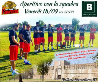 Basket Ravenna - Aperitivo con la squadra venerdì 18 settembre 2020 alla Rocca Brancaleone
