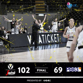 LBF, 9° giornata: Virtus Segafredo Bologna vs O.ME.P.S. BricUp Battipaglia: 102 – 69