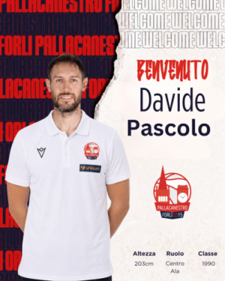Davide Pascolo  torna a vestire la maglia della Pallacanestro 2.015 Unieuro Forl�